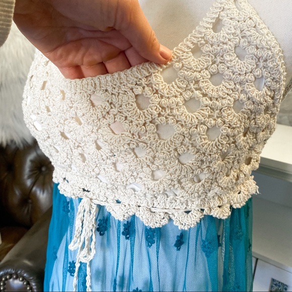 2 X HP Lace Crochet Tank Top Medium - Picture 2 of 11